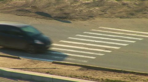 Crosswalk Stock Footage 8799445
