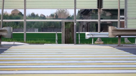 A crosswalk on the highway Stock-Footage 68095968