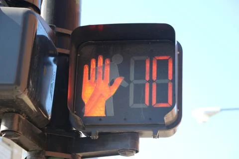 Crosswalk light Stock Photos