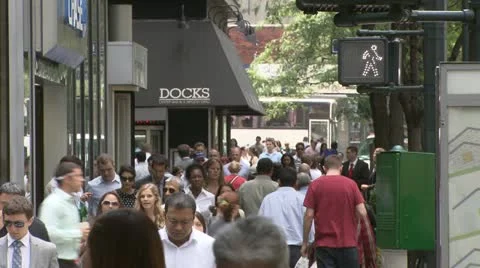 Crosswalk NYC Stock Footage 11365842