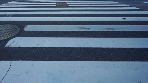 Crosswalk / pedestrian / throw Stock Footage 71052418