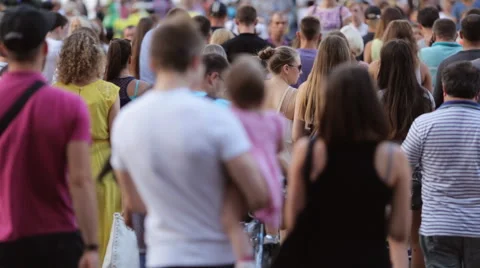 Crosswalk Rush Hour Stock Footage 53830689