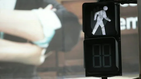 Crosswalk sign Видео 845318