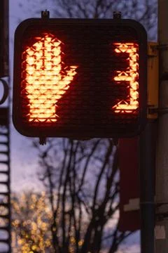 Crosswalk STOP Stock Photos