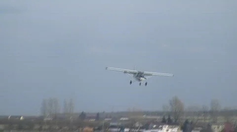 Crosswind landing Video stock 574073