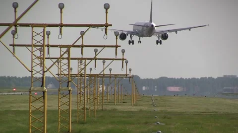 Crosswind landing Stock Footage 4886450