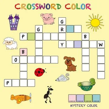 Crossword color Stock Illustration