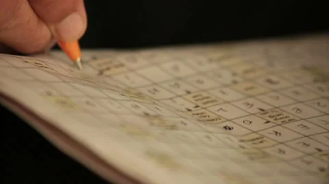 Crossword Stock Footage 32719097