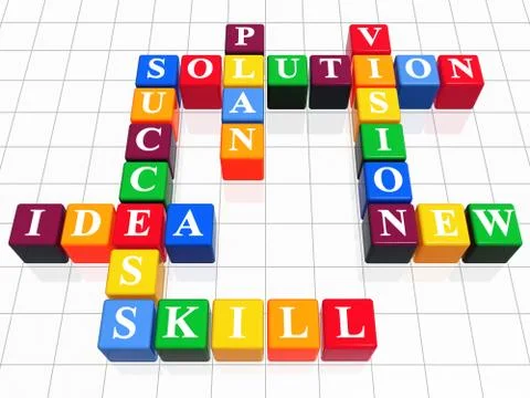 Crossword  Ilustración de archivo