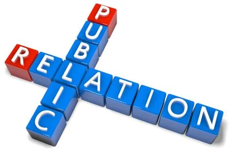 Crossword public relation Stock Illustration