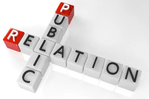 Crossword public relation Stock Illustration