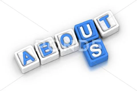 Crossword puzzle : about us Stock Illustration