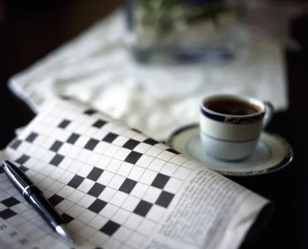 Crossword puzzle Stock Photos