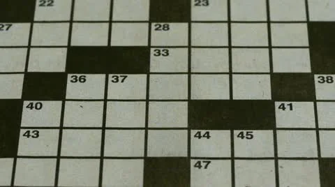 Crossword Timelapse 2 Stock Footage 10898283