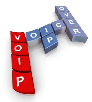 Crossword of voip Stock Illustration