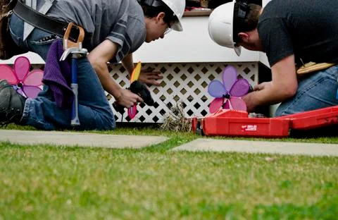 Crouching Over 스톡 사진