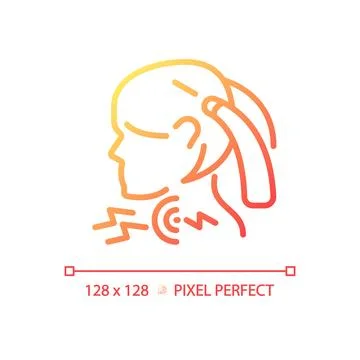Croup pixel perfect gradient linear vector icon Stock Illustration