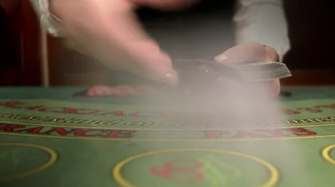 A croupier at a gambling table. Stock Footage 51851012