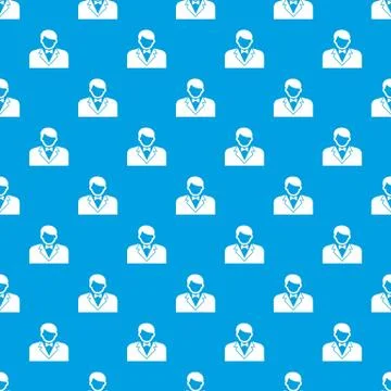 Croupier pattern seamless blue Stock Illustration