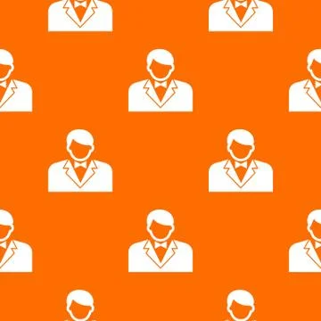 Croupier pattern vector orange Stockillustratie