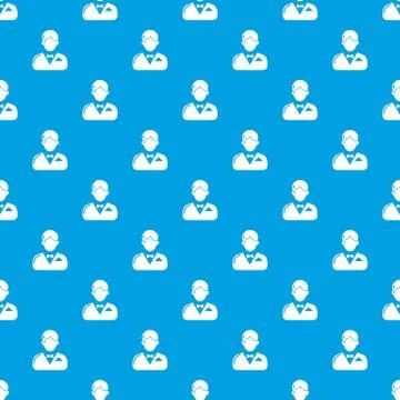 Croupier pattern vector seamless blue Stock Illustration