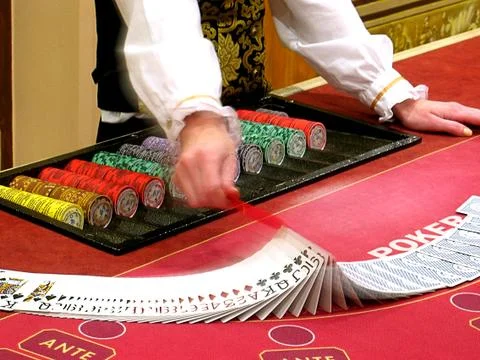 The croupier Stock Photos