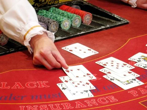 The croupier Stock Photos