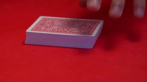 Croupier shuffling cards on gambling table. Stock Footage 76809865