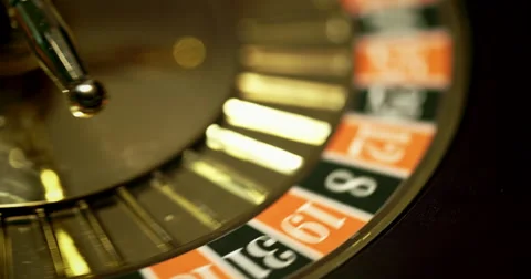 Croupier Spinning Roulette Wheel Stock Footage 49410102