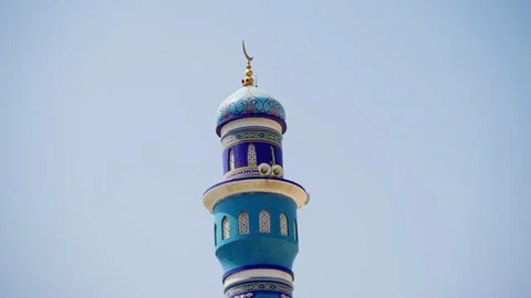 Crow Flying And Landing On A Mosque Minaret Stock Footage 196002385