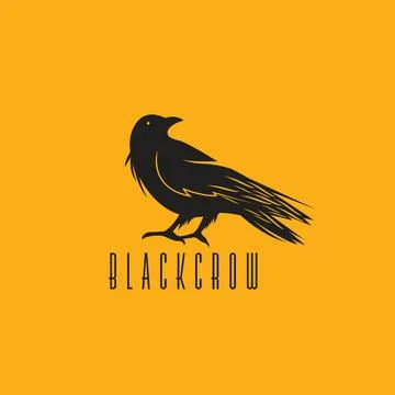 Crow Logo Illustrazione stock