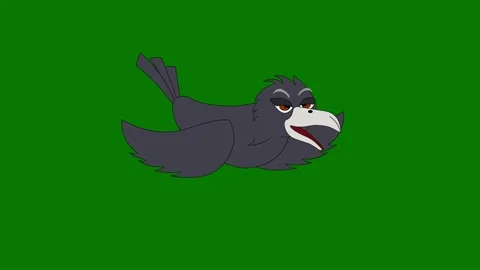 Crow soaring through the sky Stock Footage 273131292