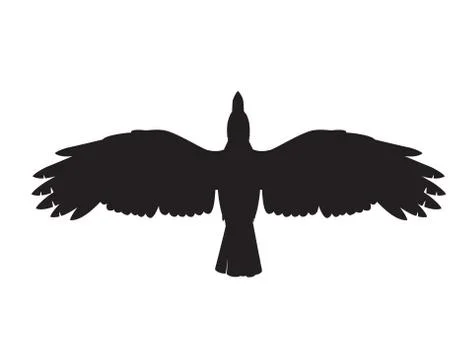A crow symbol Stockillustratie