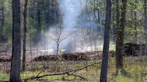 CROW WING CO, MN - 12 MAY 2023: Dump Truck leaves building site. Video stock 251088691