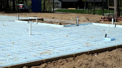CROW WING CO, MN - 20 MAY 2023: New home construction site. Video stock 251088676