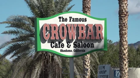 Crowbar Cafe in Shoshone, CA Stock Footage 241497971