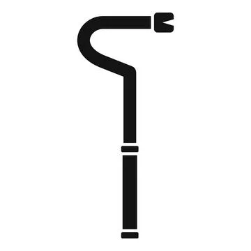 Crowbar icon showing nail pulling and leverage Illustrazione stock
