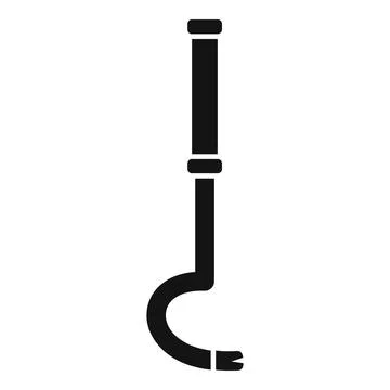 Crowbar icon showing tool for pulling nails Stockillustratie