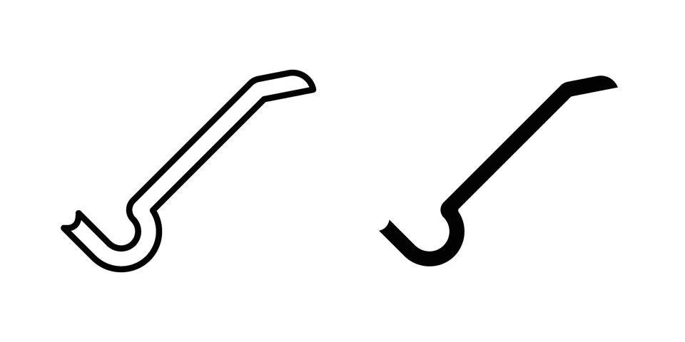 Crowbar icon vector design. EPS10 Stock Illustration