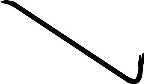 Crowbar icon on white background. Breaking burglar sign. Stock-Illustration