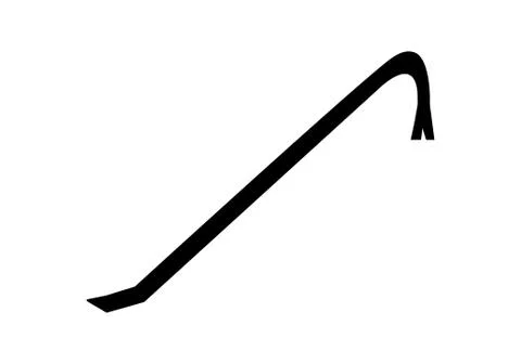 Crowbar icon on white Stock Illustration