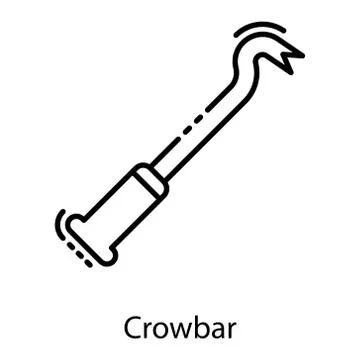 Crowbar Illustrazione stock