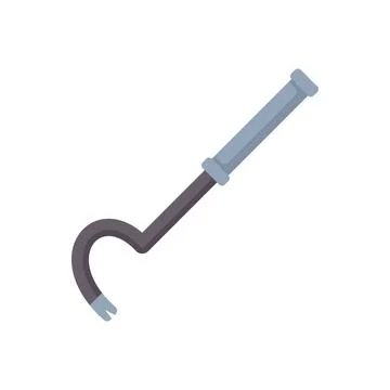 Crowbar with metal handle for pulling nails 스톡 일러스트