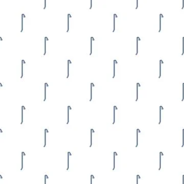 Crowbar pattern creating a seamless carpentry tool background Stock Illustration