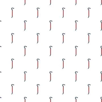 Crowbar pattern design for construction and renovation work Stock Illustration