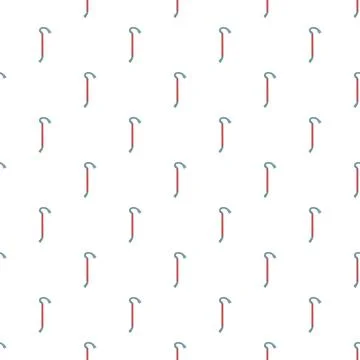 Crowbar pry bar hand tool seamless pattern Illustrazione stock