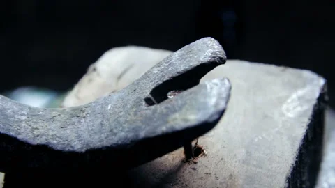 Crowbar pulled out a nail Stock Footage 122848270