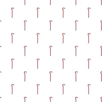 Crowbar repeating pattern on white background Illustrazione stock