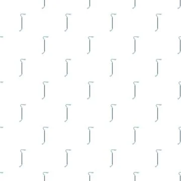 Crowbar tool flat icon seamless repeating pattern Stock Illustration