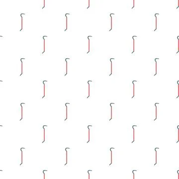 Crowbar tool repeat seamless pattern white background 스톡 일러스트